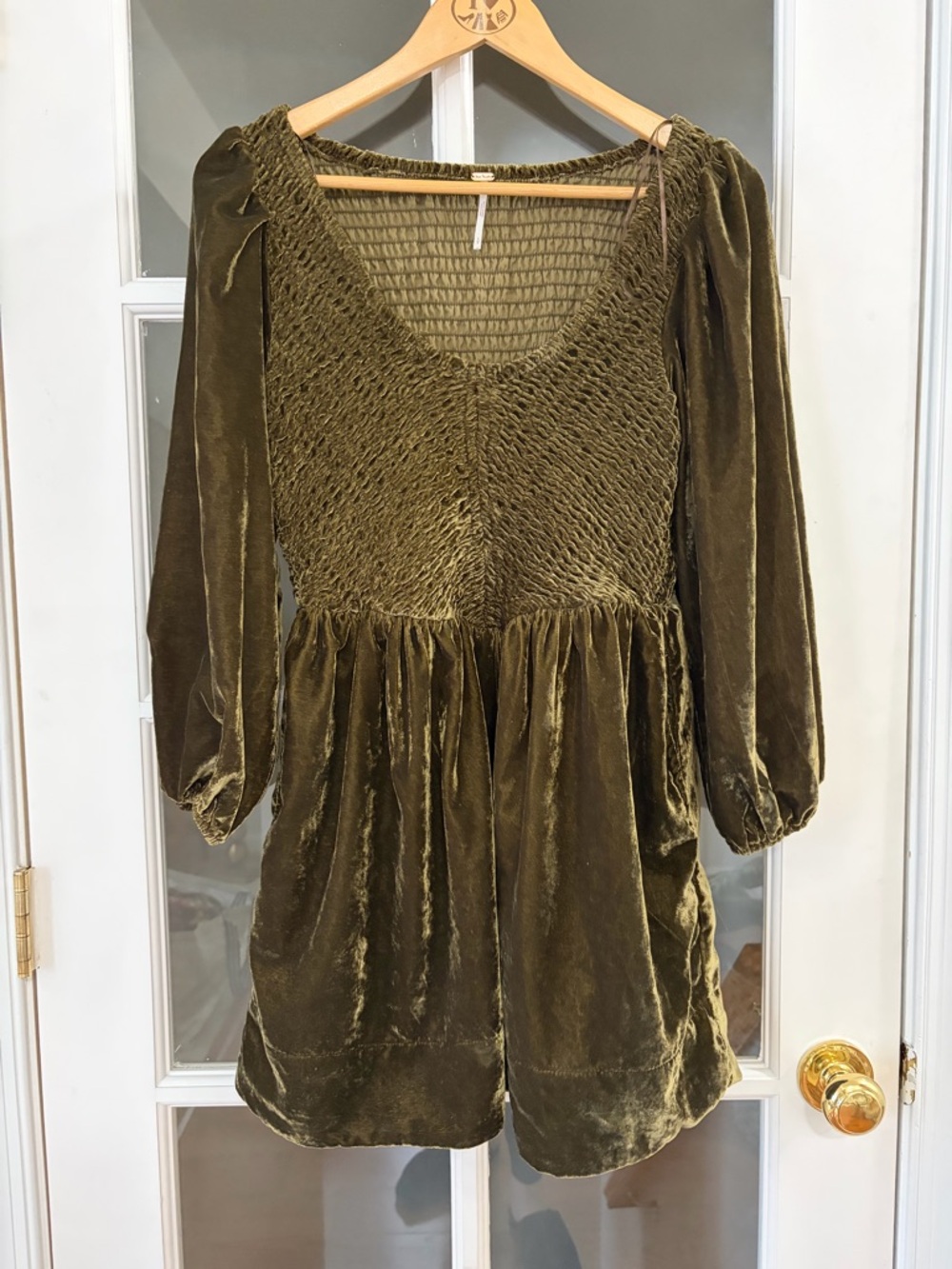 Free People Farrier Velvet Mini Dress - Size S - Picture 3 of 9